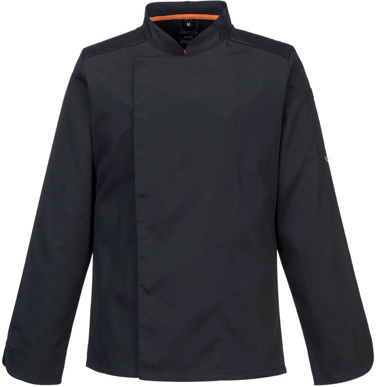 Picture of Prime Mover Workwear Vented stretch chef jacket L/S (C846)