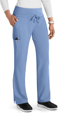 Medical Uniform Women's 2 Pockets Unisex Elasticity Fabric CVC