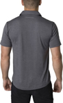 Picture of Be seen-BKP700-Mens Charcoal Heather soft touch fabric polos