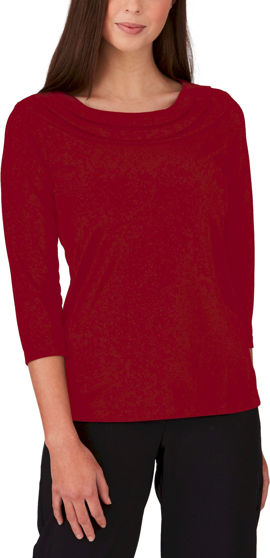 City Collection Eva Knit 3/4 Sleeve Blouse (2226) | Scrubs, Corporate ...