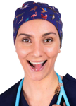 Picture of Dr.Woof Scrubs Squawk Scrub Cap (SC-002-SS)