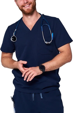 Picture of Dr.Woof Scrubs Men's 3-Pocket Scrub Top (MT-001)