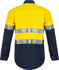 Picture of NCC Apparel Mens Hi Vis Two Tone Long Sleeve Cotton Drill Shirt With CSR Reflective Tape (WS4000)