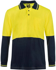 Picture of NCC Apparel Mens Hi Vis Two Tone Long Sleeve Cotton Back Polo With Pocket (WSP402)