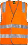 Picture of NCC Apparel Unisex Hi Vis Safety Vest With Shoulder Pattern And CSR Reflective Tape (WV7001)