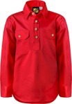 Picture of NCC Apparel Kids Lightweight Long Sleeve Closed Front Cotton Drill Shirt (WSK131)