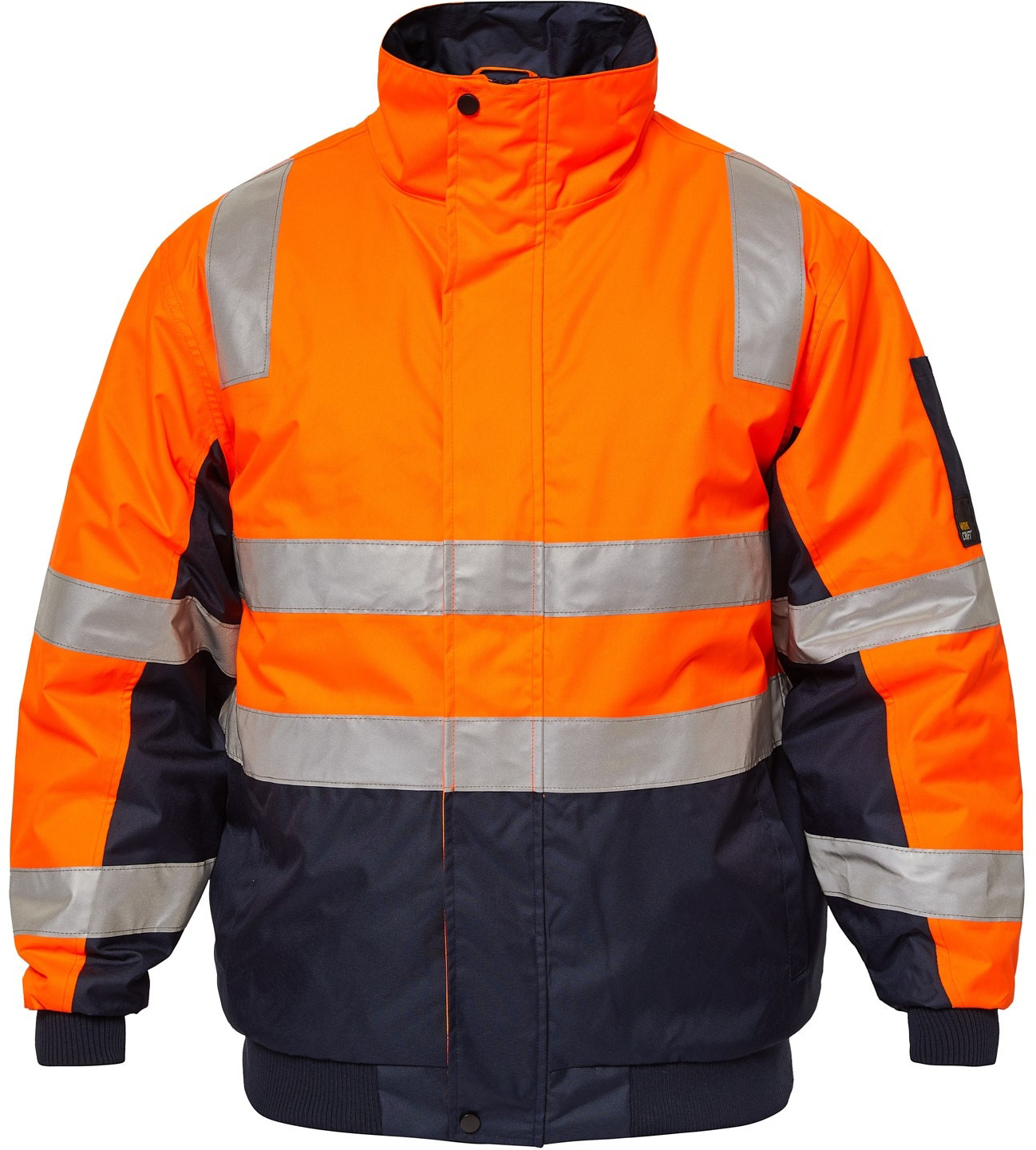 NCC Apparel Mens Hi Vis Modern Reflective Bomber Jacket (WW9011 ...