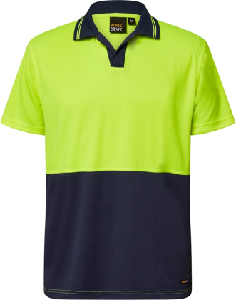 Picture of NCC Apparel Mens Unisex Hi Vis Short Sleeve Food Industry Micromesh Polo (WSP205)