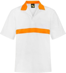 Picture of NCC Apparel Mens Short Sleeve Food Industry Jacshirt With Contrast Collar And Chestband (WS3007)