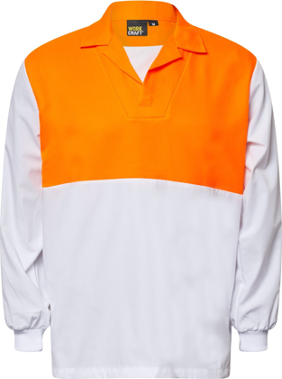 Picture of NCC Apparel Mens Hi Vis Long Sleeve Food Industry Jacshirt With Modesty Insert (WS6072)