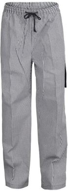 Picture of NCC Apparel Unisex Chef Check Elastic Drawstring Cargo Pants (CP060)