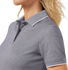 Picture of NNT Uniforms - Womens Textured Cotton Poly Short Sleeve Polo - Grey (CATUF9-GRY)