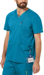 Picture of NNT Uniforms - Unisex Next-Gen Antibacterial Active Carl Scrub Top - Teal (CATRFV-TEL)