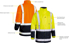 Picture of Bisley Workwear Taped Hi Vis Recycledd Rain Shell Jacket (BJ6766T)
