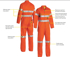Picture of Bisley Workwear Taped Hi Vis Drill Coverall (BC607T8)