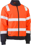 Picture of Bisley Workwear Taped Two Tone Hi Vis Bomber Jacket With Padded Lining (BJ6730T)
