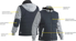 Picture of Bisley Workwear Contrast Puffer Fleece Hooded Jacket (BJ6944)