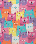 Picture of JB's Wear Ladies Cats Printed Scrub Top (4STP1-CATS)