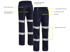 Picture of Bisley Workwear Taped Biomotion Cotton Drill Work Pants (BP6003T)