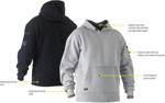 Picture of Bisley Workwear Work Fleece Hoodie (BK6724)