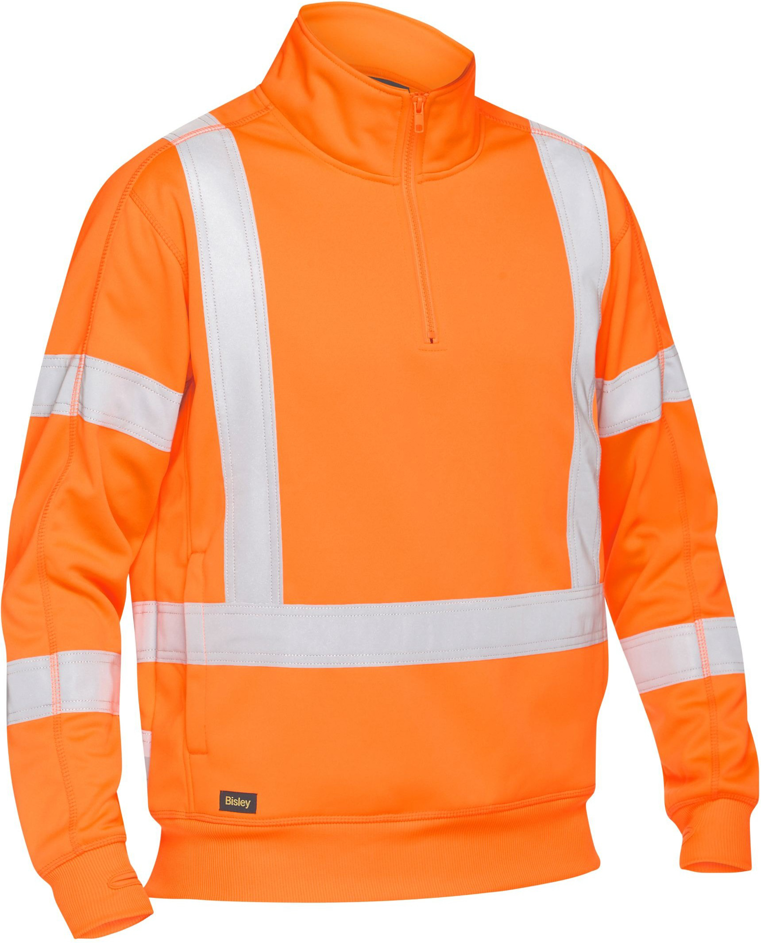 Uniform Australia-Bisley Workwear-BK6814XT-X Taped Hi Vis 1/4 Zip ...