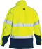 Picture of Bisley Workwear Taped Hi Vis 1/4 Zip Fleece Pullover With Sherpa Lining (BK6987T)