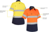 Picture of Bisley Workwear Womens Taped Hi Vis Cool Lightweight Drill Shirt (BL1896)