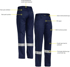 Picture of Bisley Workwear Womens X Taped Ripstop Vented Work Pant (BPL6474T)