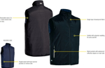 Picture of Bisley Workwear Reversible Puffer Vest (BV0328)