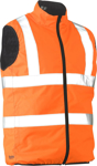 Picture of Bisley Workwear Taped Hi Vis Reversible Puffer Vest (BV0330HT)