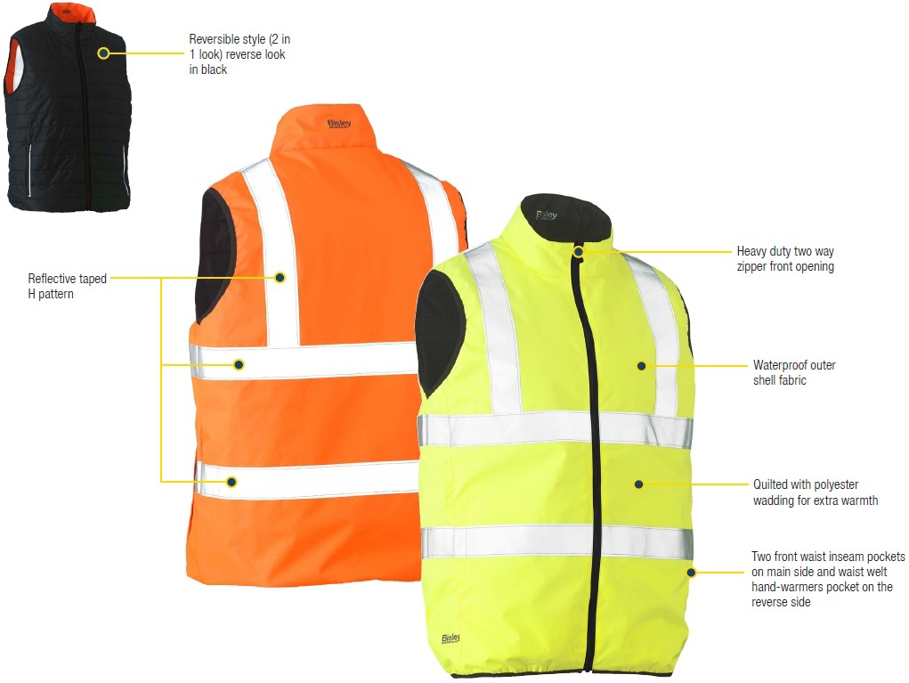 Workwear and Safety Specialist! View Bisley Workwear BV0330HT TAPED HI ...