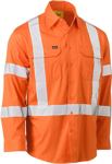 Picture of Bisley Workwear X Taped Biomotion Hi Vis Cool Lightweight Drill Shirt (BS6166XT)