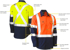 Picture of Bisley Workwear X Taped Biomotion Two Tone Hi Vis Lightweight Drill Shirt (BS6696XT)