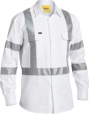 Picture of Bisley Workwear Taped Night Cotton Drill Shirt (BS6807T)