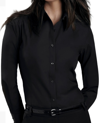 Picture of John Kevin Womens Long Sleeve Shirt (101 Black)