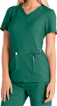 Picture of Cherokee Scrubs iflex Women's V-Neck Knit Panel Top(CH-CK605)
