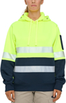 Picture of Australian Industrial Wear Unisex Taped Hi Vis Hoodie (SW88)
