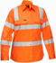 Picture of Bisley Workwear Womens Taped Biomotion Cool Lightweight Hi Vis Shirt (BL6016T)