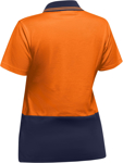 Picture of Bisley Workwear Womens Hi Vis V-Neck Polo (BKL1234)