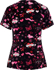 Picture of Dickes Scrubs Womens Hope Heals V-Neck Print Top (DK852 HPHL)