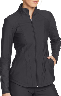 Picture of Cherokee Scrubs Womens Form Mesh Accent Zip Front Jacket (CH-CK390)