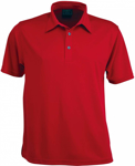 Picture of Stencil Mens Argent Short Sleeve Polo (1059 Stencil)