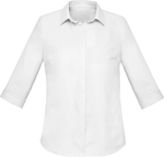 Picture of Biz Corporates Womens Charlie 3/4 Sleeve Shirt (RS968LT)