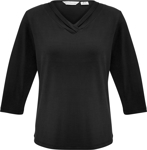 Picture of Biz Collection Womens Lana 3/4 Sleeve Top (K819LT)