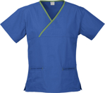 Picture of Biz Collection Womens Contrast Scrub Top (H10722)