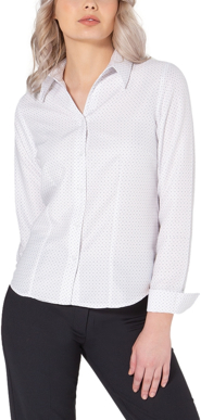 Picture of LSJ Collections Ladies Long sleeve fold back cuff semi fitted shirt (297L-FL)