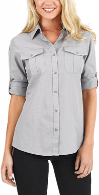 Picture of Identitee Womens Jasper Long Sleeve Shirt (W59)