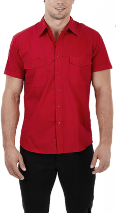 Picture of Identitee Mens Harley Short Sleeve Shirt (W06)