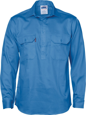 Picture of DNC Workwear Closed Front Long Sleeve Shirt (3204)