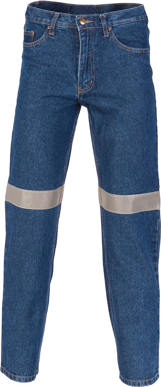 Picture of DNC Workwear Taped Denim Jeans - CSR Reflective Tape (3327)